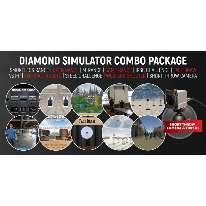 Diamond Smokeless Range® Simulator-Kombipaket mit Kurzstreckenkamera